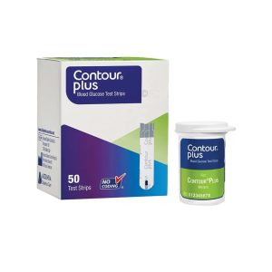 Contour Plus Blood Glucose Test Strips, 2 x 50 Strips
