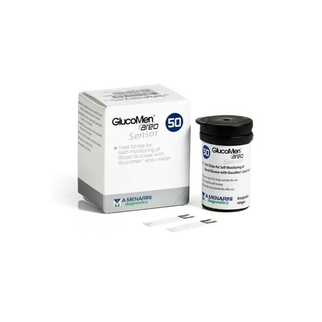 GlucoMen Areo Blood Glucose Test Strips, 50 Strips
